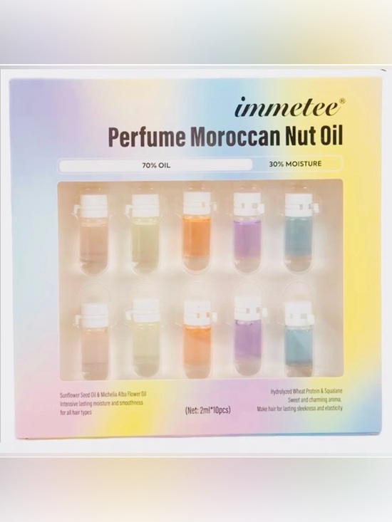 Other - Perfume Moroccan oil for hair 10 pieces NIB